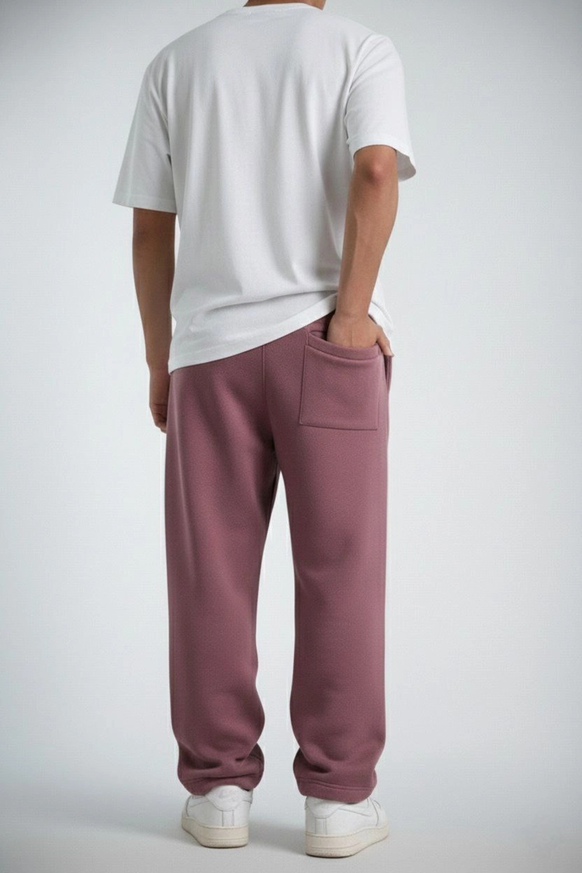 pilelistore Baggy Alt Eşofman - Gül Kurusu fotoğrafı 3 (önizleme)