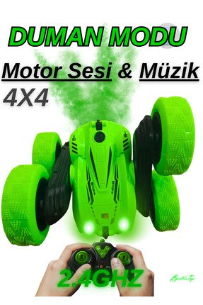 Boratila Toys Uzaktan Kumandalı Duman Modlu Işıklı Şarjlı Motor Sesli Müzikli...
