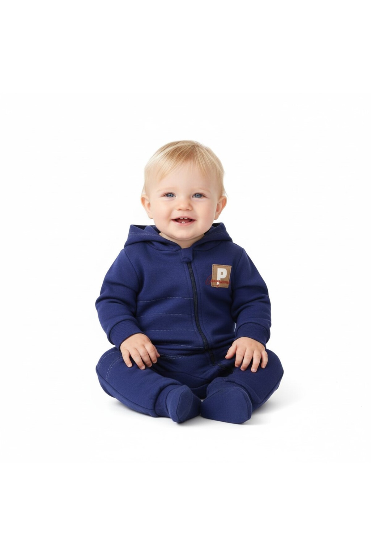 SeaBubbles Kapüşonlu Kışlık Bebek Tulum fotoğrafı 3 (önizleme)