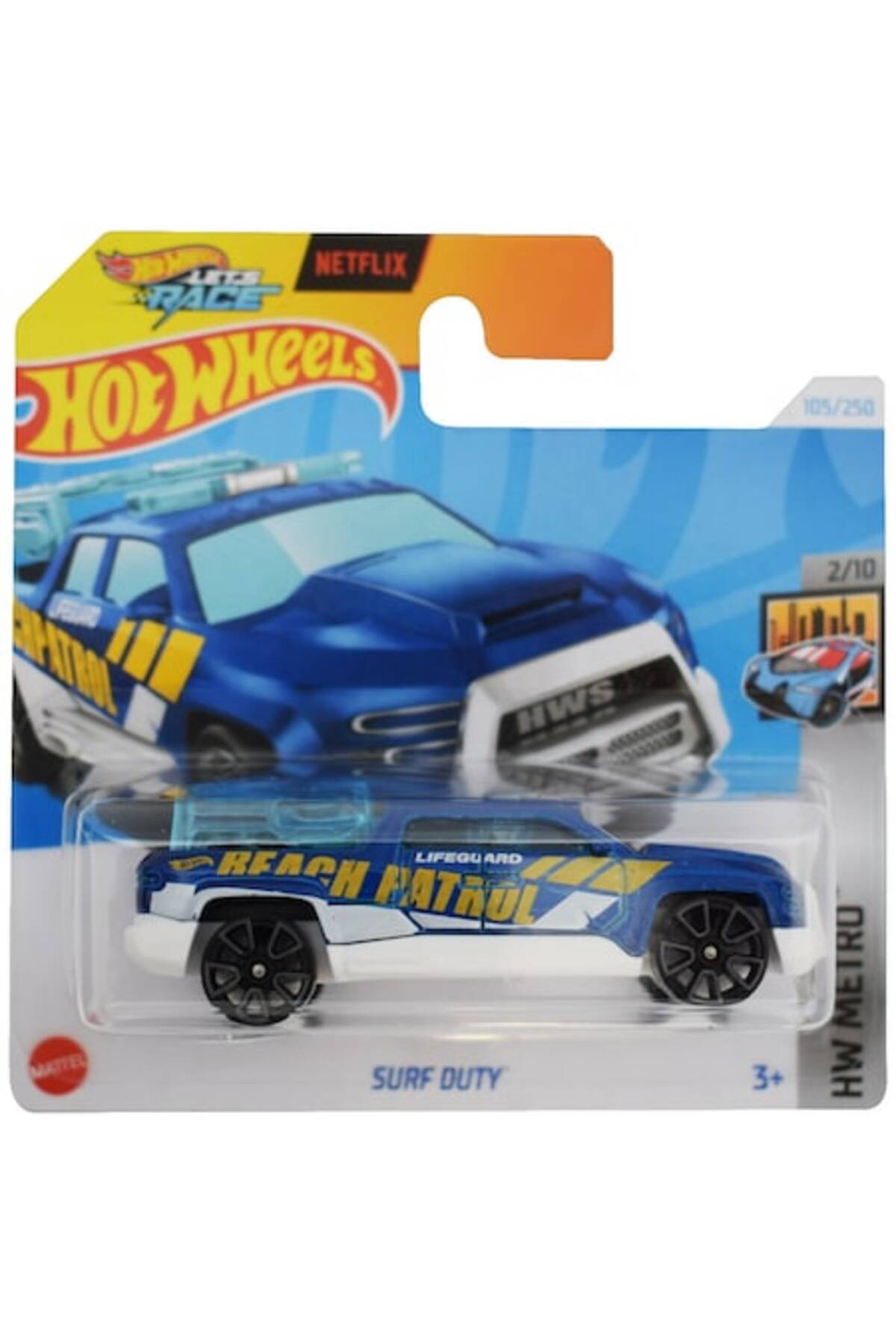 Masinuta metalica Hot Wheels, Surf Duty, 1:64