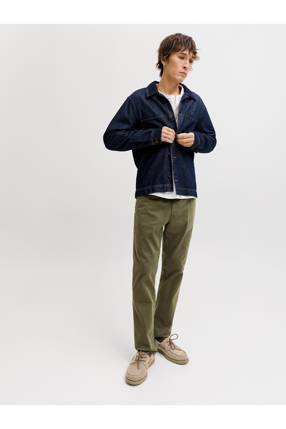 شلوار مردانه راسته فاق کوتاه | جک اند جونز Jack & Jones 12293328 - تصویر 4