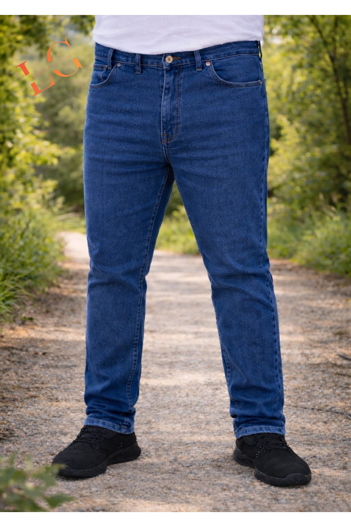 LORDA GİYİM TONI S ERKEK KOT PANTALON SUPER BATAL YUKSEK BEL LİKRALI FERMUARLI görsel 2
