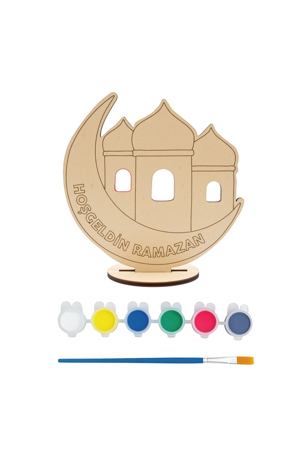 Welcome Ramadan Decor | Ramadan Decor with Crescent Moon and Mosque Figure