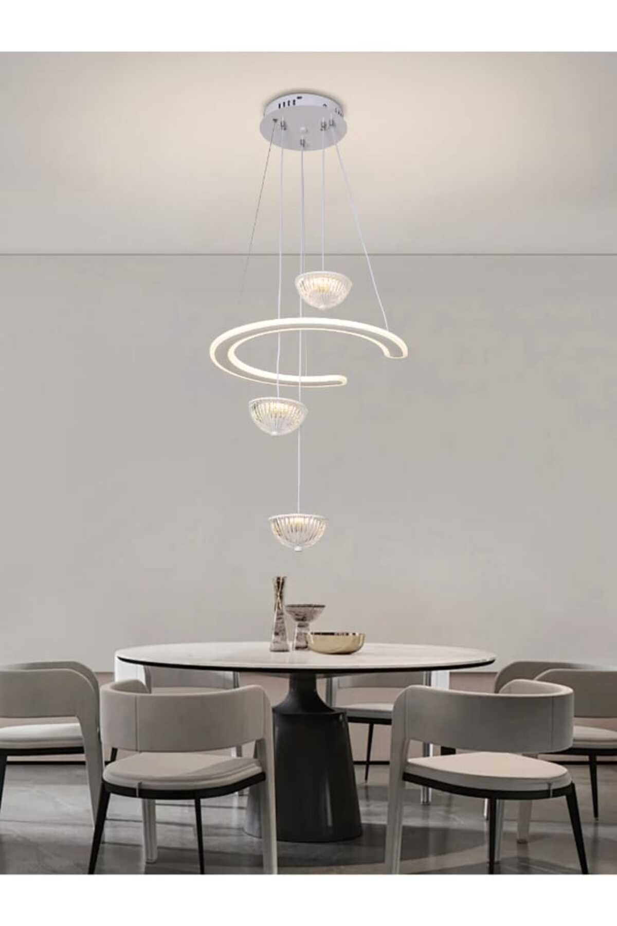 best power ثريا LED عصرية 9815 | قوة 60 واط مع 3 أوضاع إضاءة LED | سلك ...