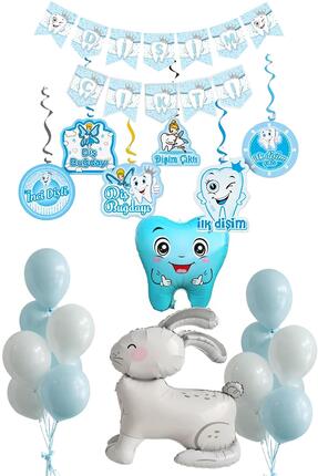 Patladı Gitti İlk Dişim Çıktı Mavi Diş Buğdayı Parti Seti – Tavşanlı Lüks Set