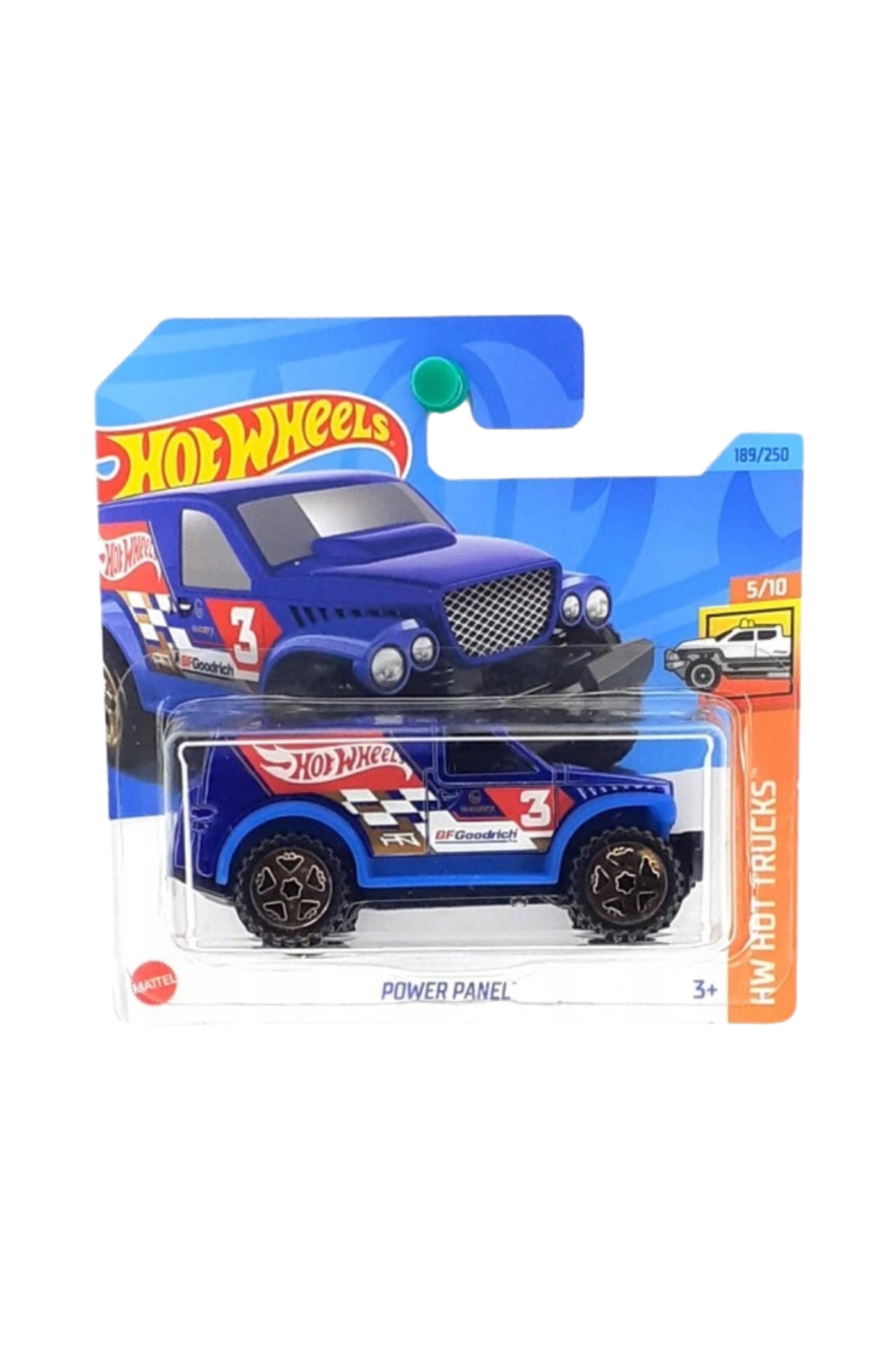 Masinuta Power Panel, Colectia HW Hot Trucks 2023, Albastru, 1:64