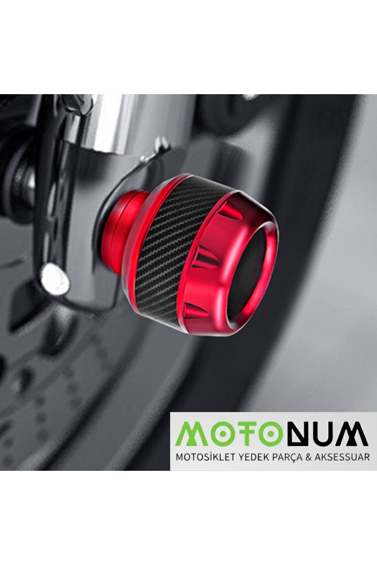 Motonum Sym Jet X 125 Ön Teker Muhafaza Takozu-Kırmızı-Möm0215