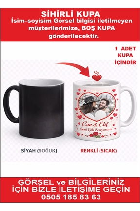 siverek reklam Kişiye Özel Sihirli Kupa Bardak – SEVGİLELER GÜNÜNE ÖZEL VE ÖZ...