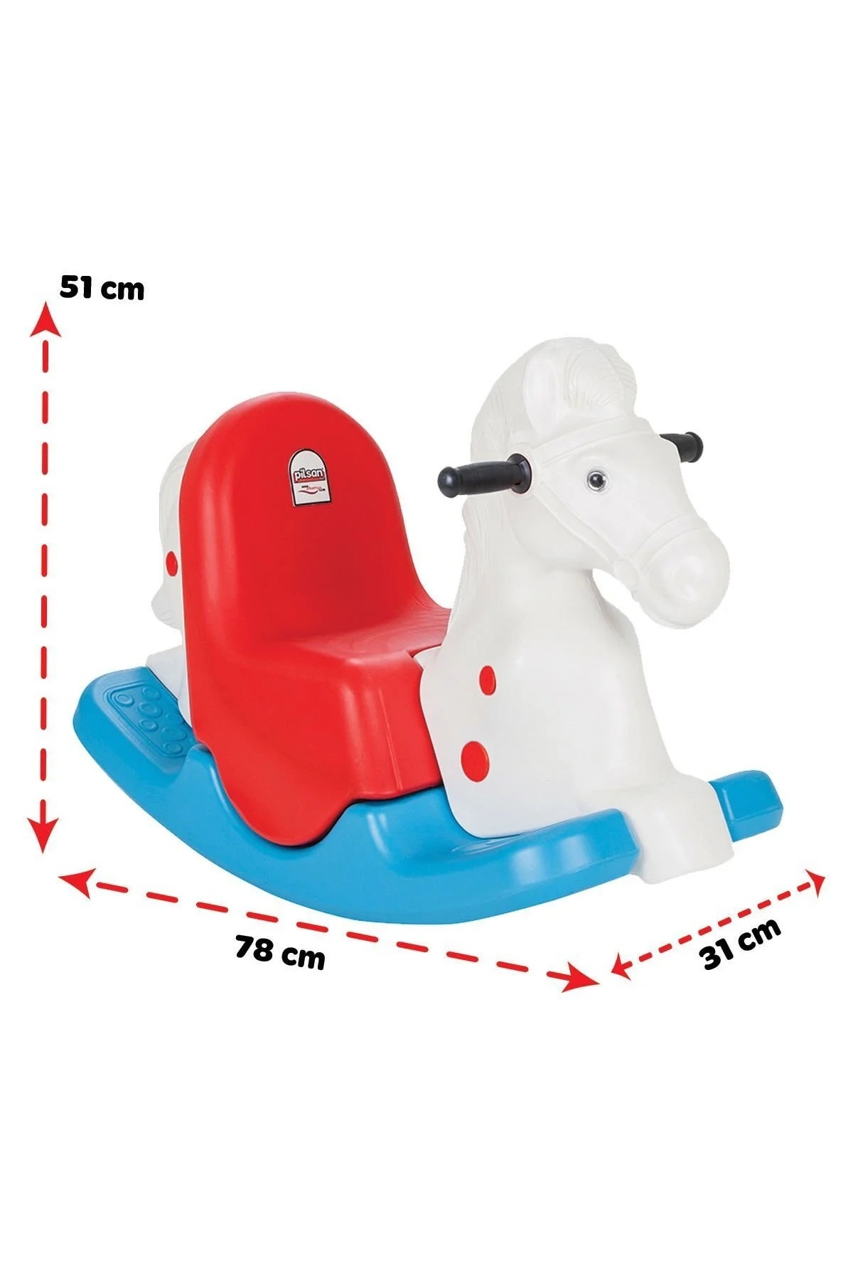 اسب اسباب‌بازی شاد و سرگرم‌کننده کودکان - اسب طراحی‌شده تاب‌دار