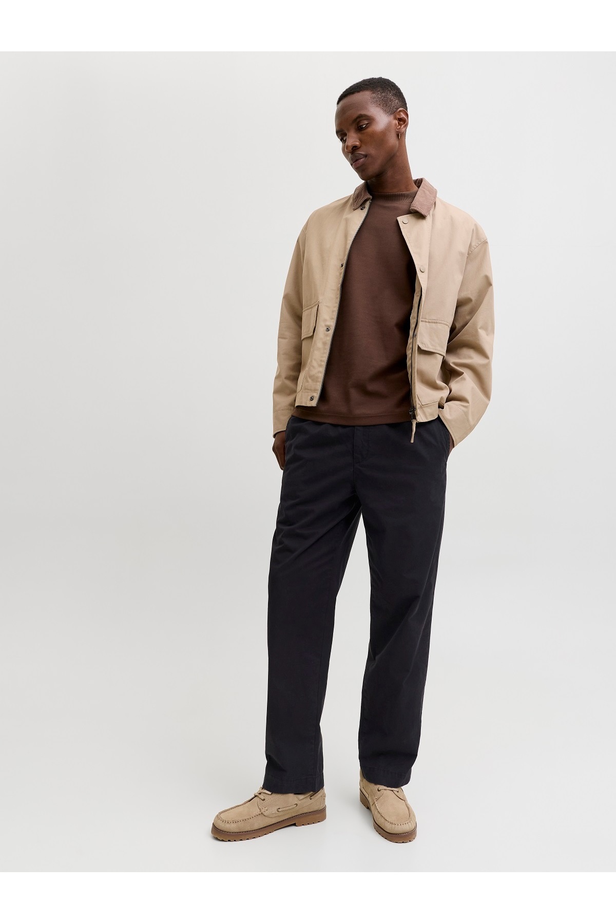 شلوار مردانه راسته فاق بلند | جک اند جونز Jack & Jones 12288514 - تصویر 3