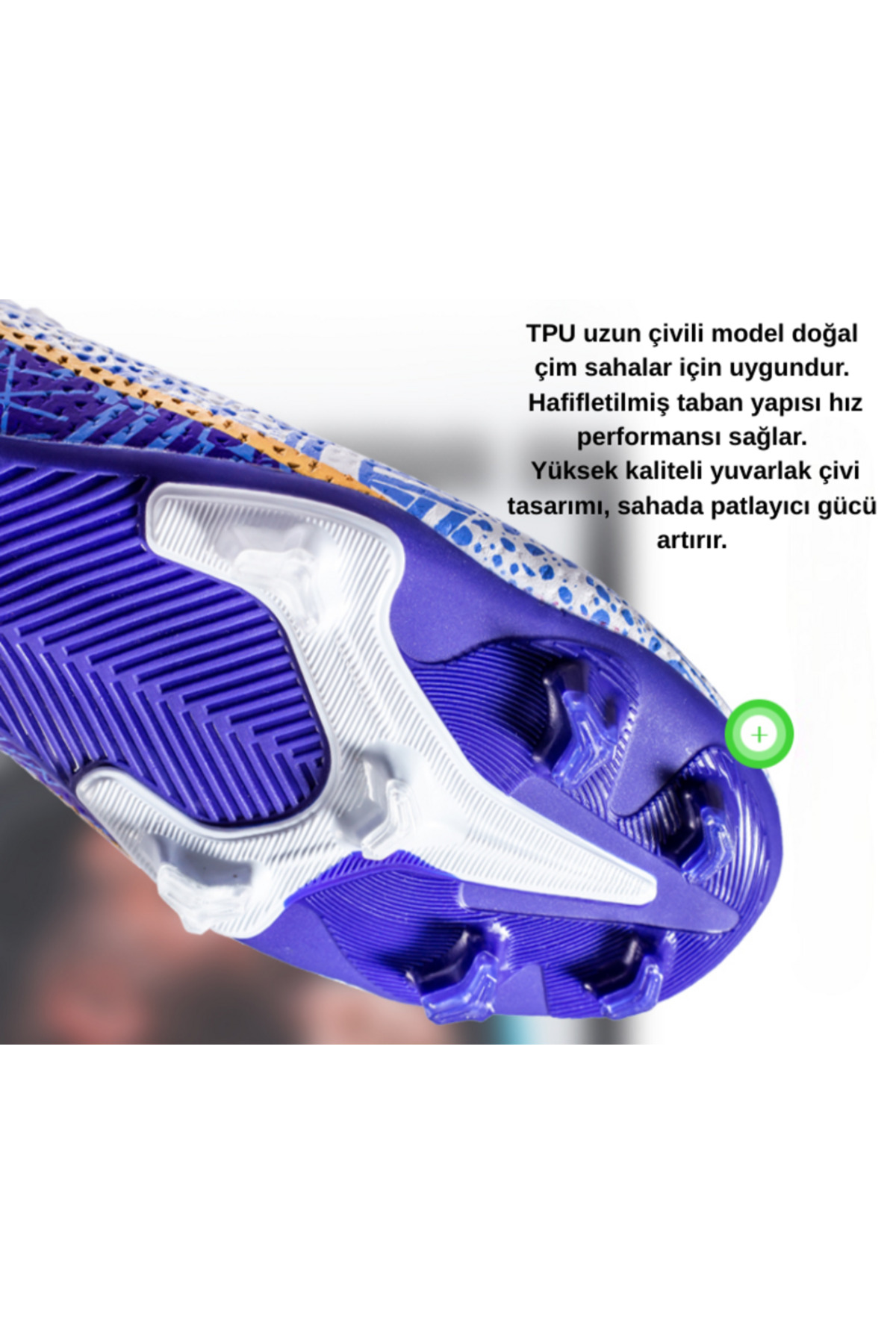 Unigoljoy Yüksek Bilekli, Yetişkin ve Çocuk, Halı Saha, Çim Saha, Hafifletilmiş Tabanlı Krampon görsel 3