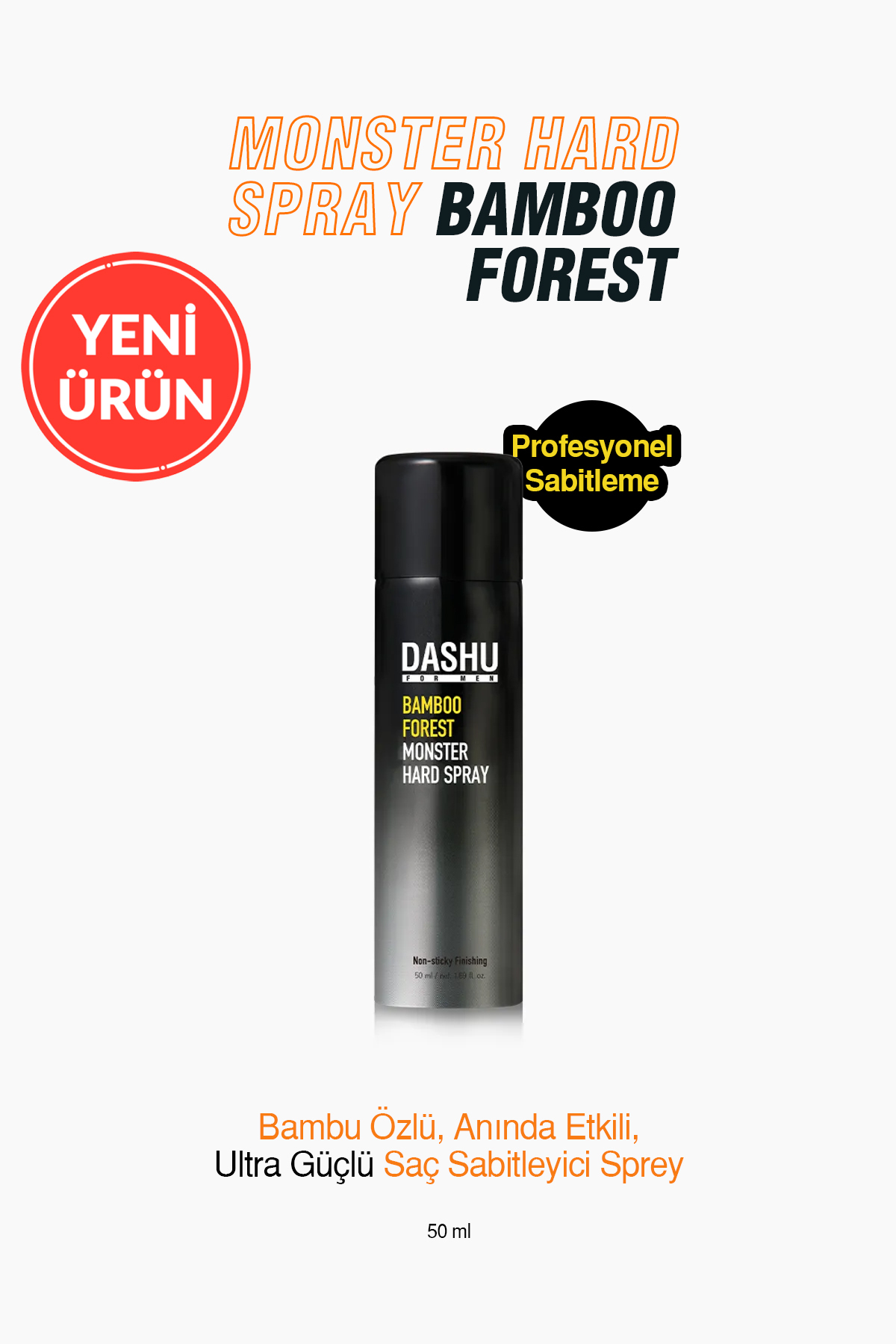 Dashu Anında Etkili Ultra Güçlü Saç Sabitleyici Sprey For Men Bamboo Forest Monster Hard Spray — 8761