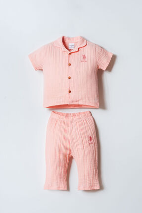 U.S. Polo Assn. Kız Bebek Turuncu Takım