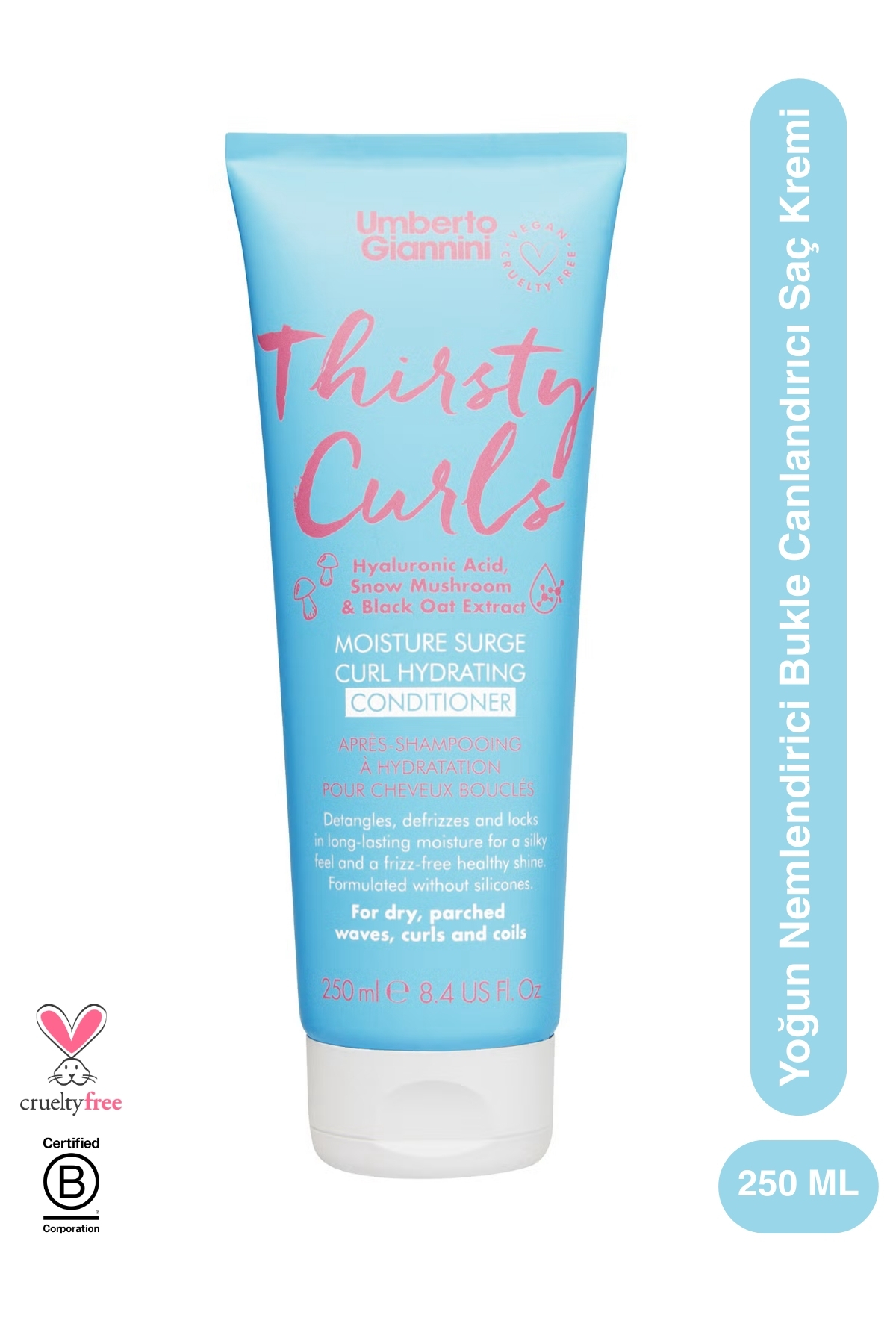 Umberto Giannini Thirsty Curls - Yoğun Nemlendirici Bukle Canlandırıcı Saç Kremi — U223