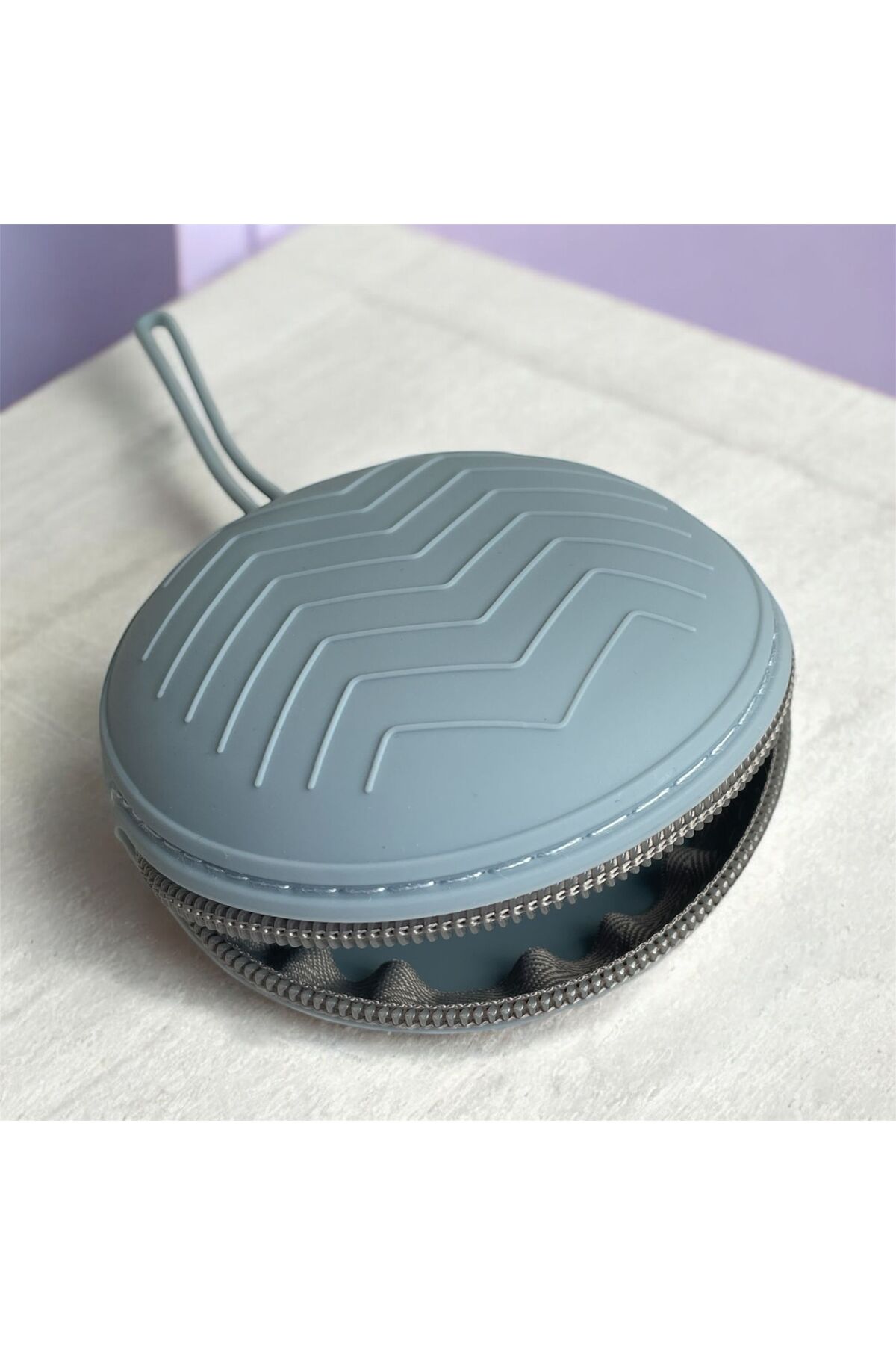 The Cloudish Shop Silikon Emzik Saklama Kutusu Emzik Tutucu Taşınabilir Askılı Fermuarlı - AÇIK MAVİ fotoğrafı 4 (önizleme)