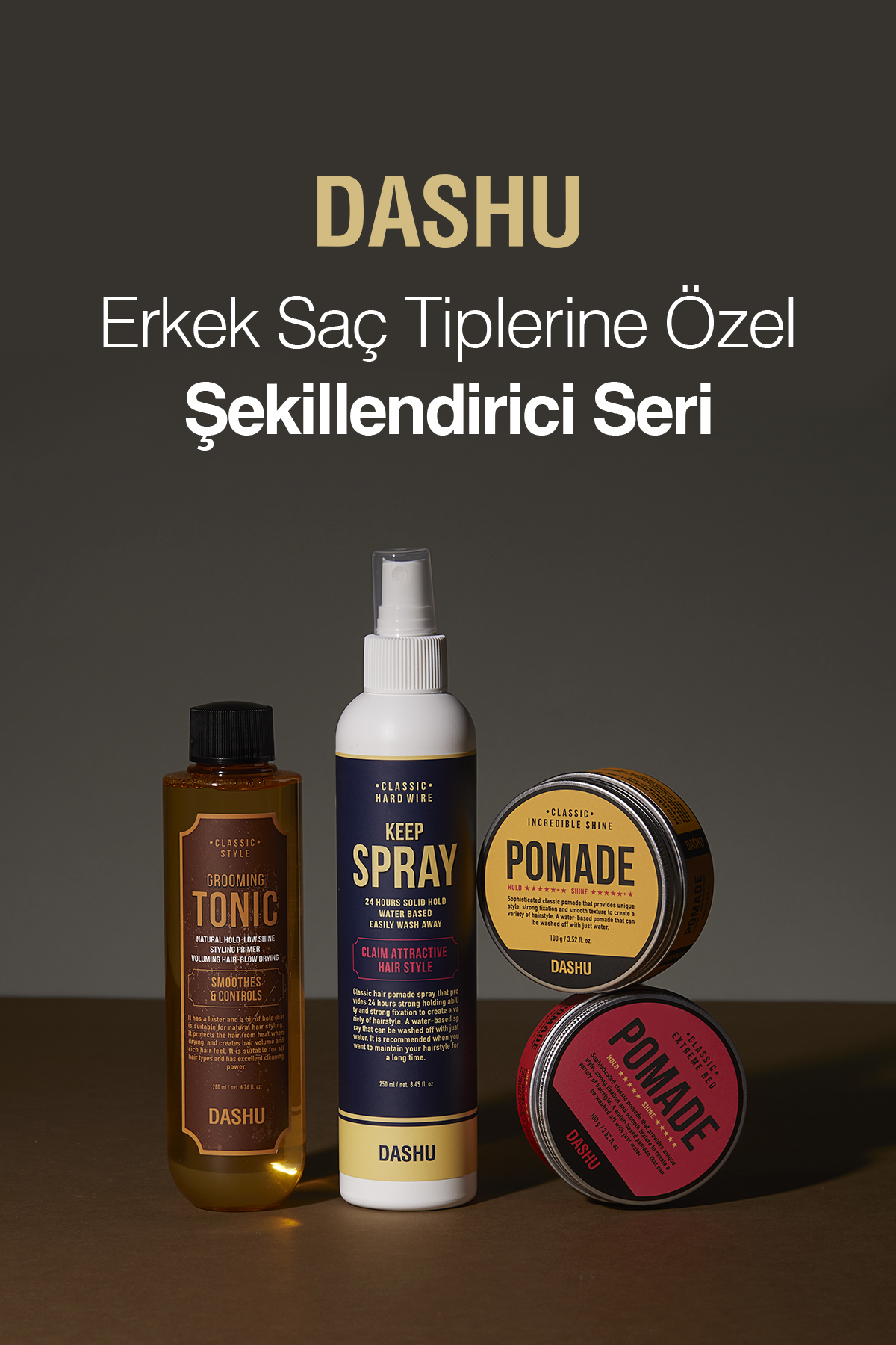 Pomad Etkisini Artıran Uzun Süre Etkili Saç Sabitleyici Sprey Classic Hard Wire Keep Spray — 8724 — تصویر 8 از 8