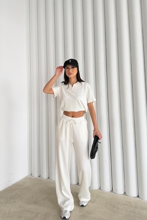 R-Style Modal Kumaş Polo Yaka Takım