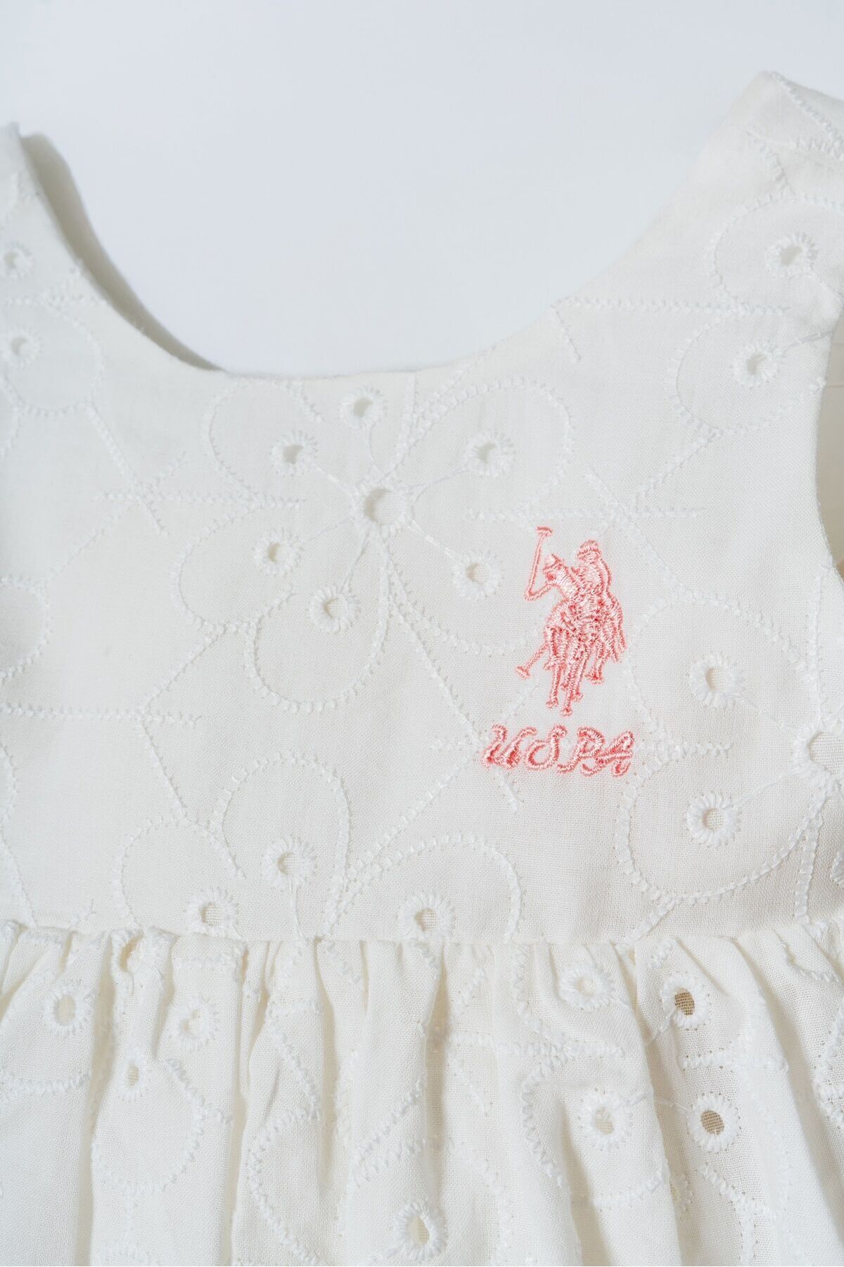 U.S. Polo Assn. Kız Bebek Beyaz Elbise fotoğrafı 2 (önizleme)