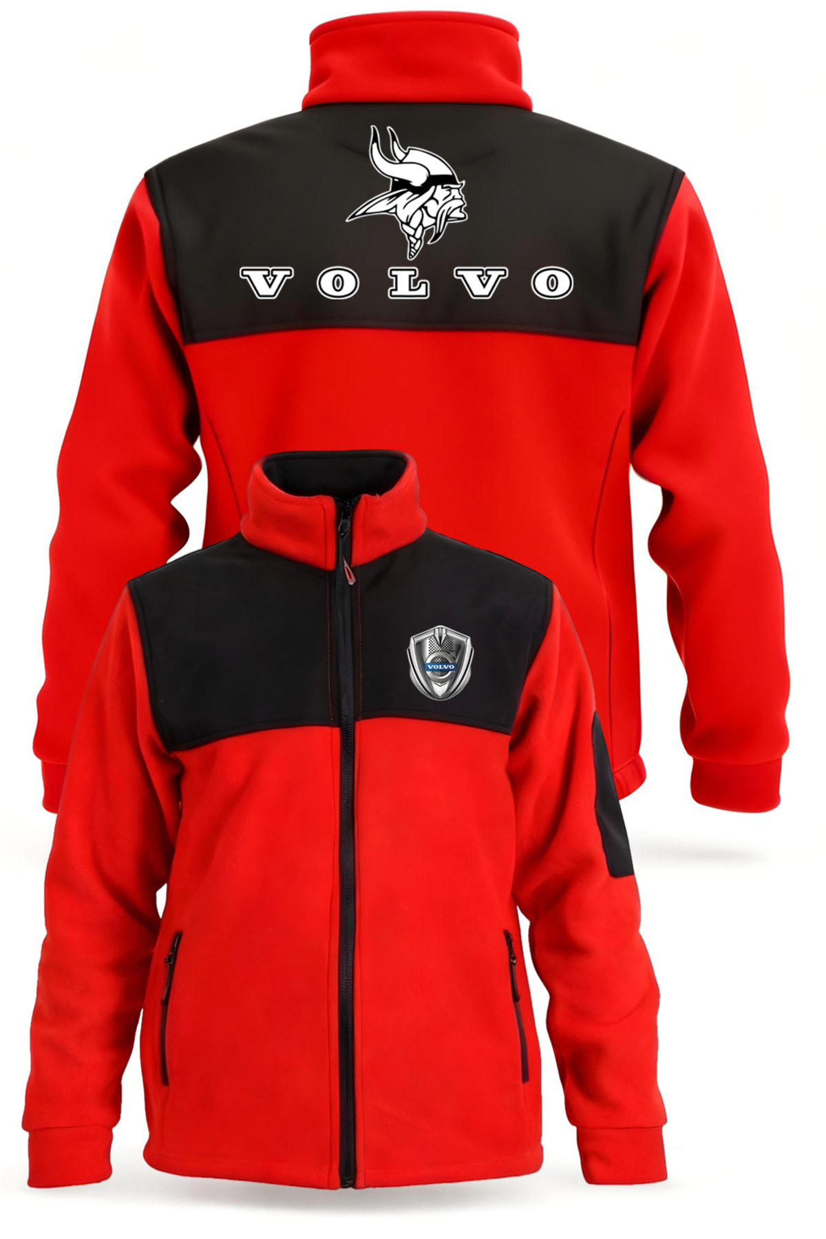 لباس کار طرح‌دار VOLVO ضد سرما و باد — قرمز vizyonvolvo
