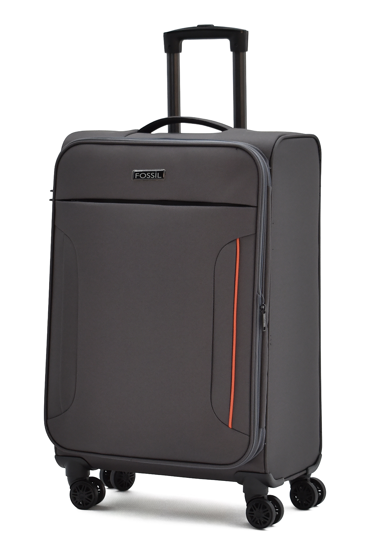Ultra Light Medium Gusseted Fabric Suitcase – 360° 8 Wheels, Light & Large Interior