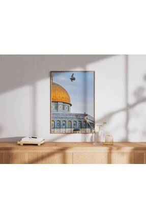ArtVista Poster Kudüs Mescidi Aksa Poster, Ahşap & Lamine Çerçeveli Poster