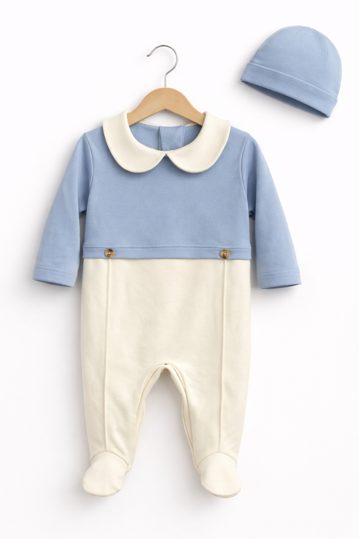 My Balloon Baby & Kids Baby Boy Premium Block Jumpsuit with Collar