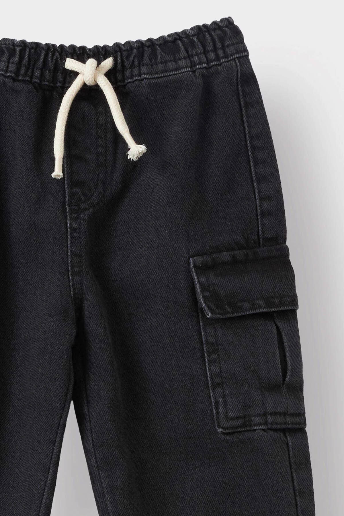 Defacto Beli Lastikli Jogger Fit Antrasit Erkek Bebek Jean Pantolon F3761A5/NM36 fotoğrafı 2 (önizleme)