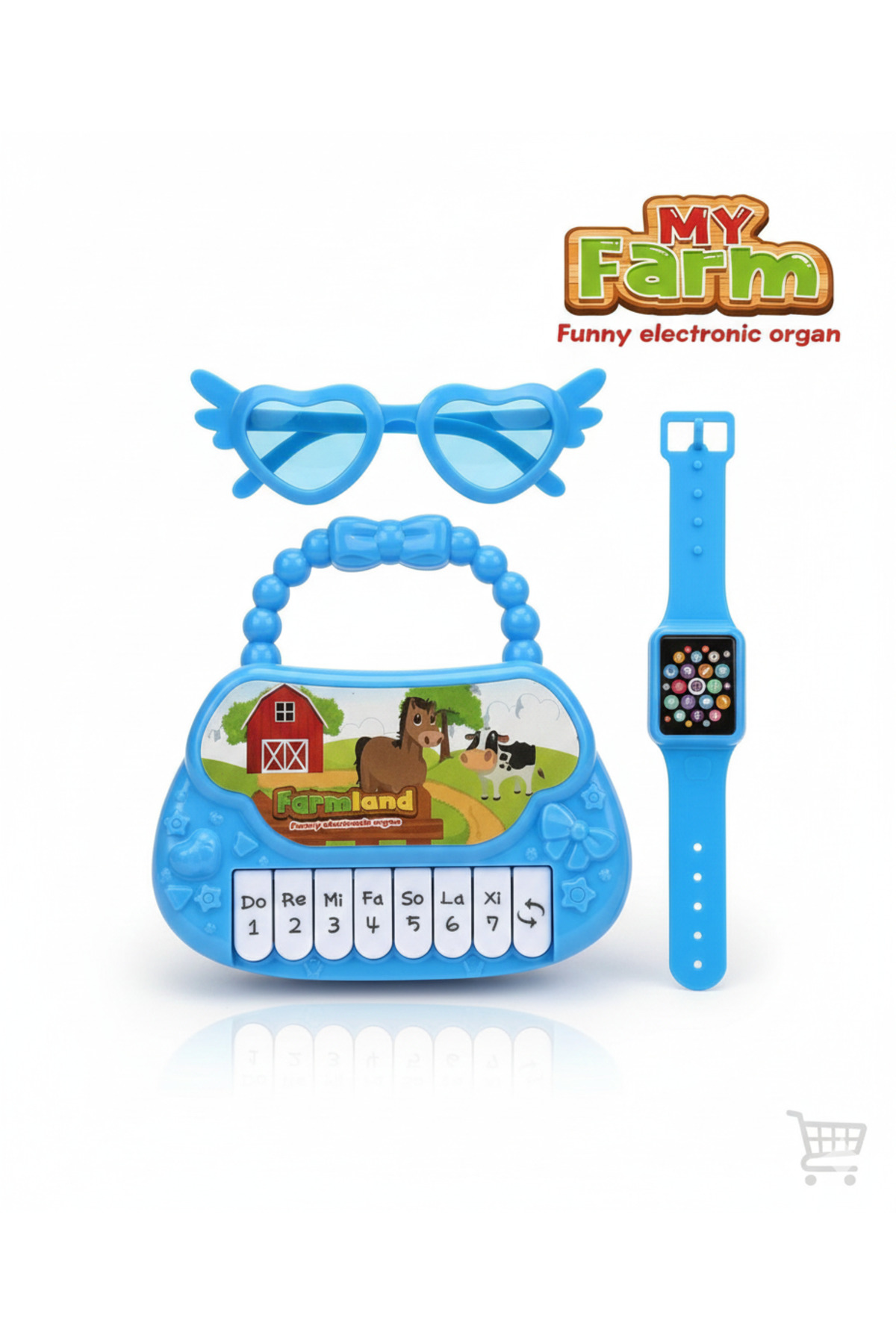Piano Wrist Watch and Glasses 3 Pieces Educational Toy