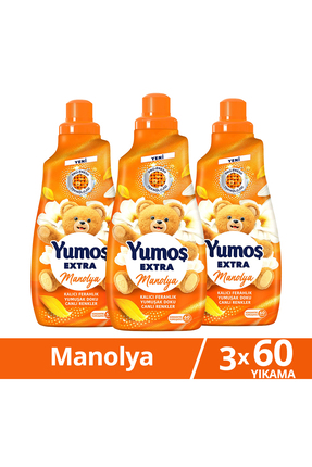 Yumoş Extra Çamaşır Yumuşatıcı 60 Yıkama Manolya 1440 ml x3