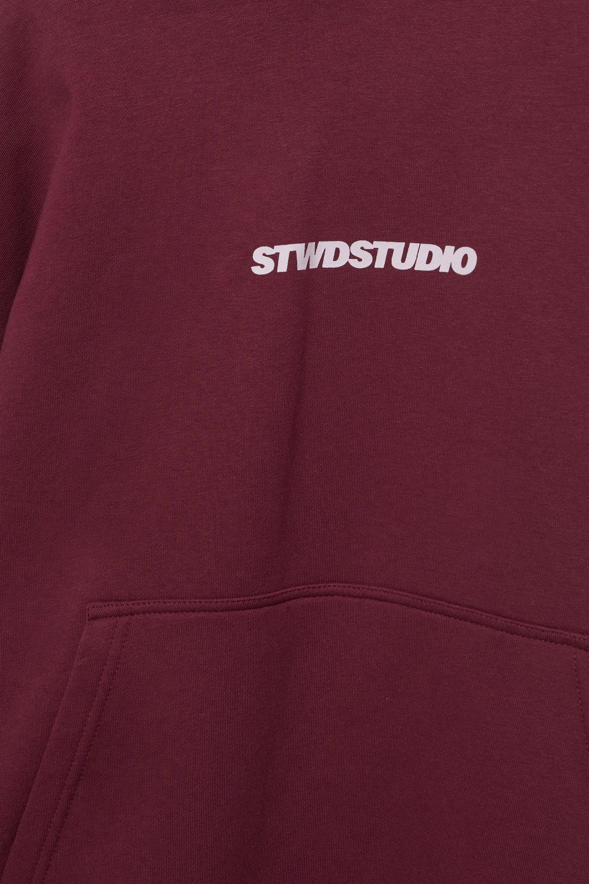Pull & Bear  STWD Studio kapüşonlu sweatshirt - Görsel 2