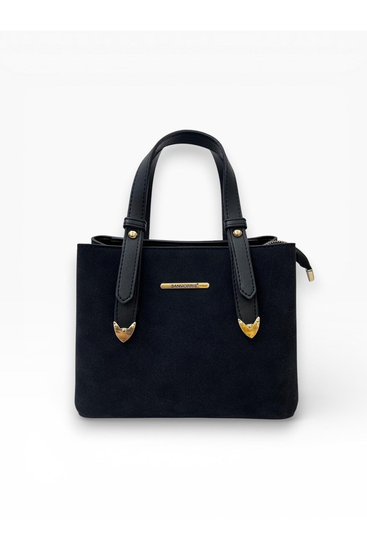 Women's 4 Compartment Gold Accessory Simple Stylish Shoulder and Handbag S-1425