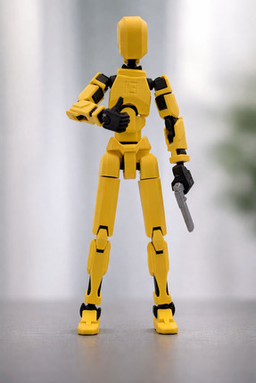 PRINT3D Oynar Eklemli Hareketli Robot 16 cm ve Aksesuarları