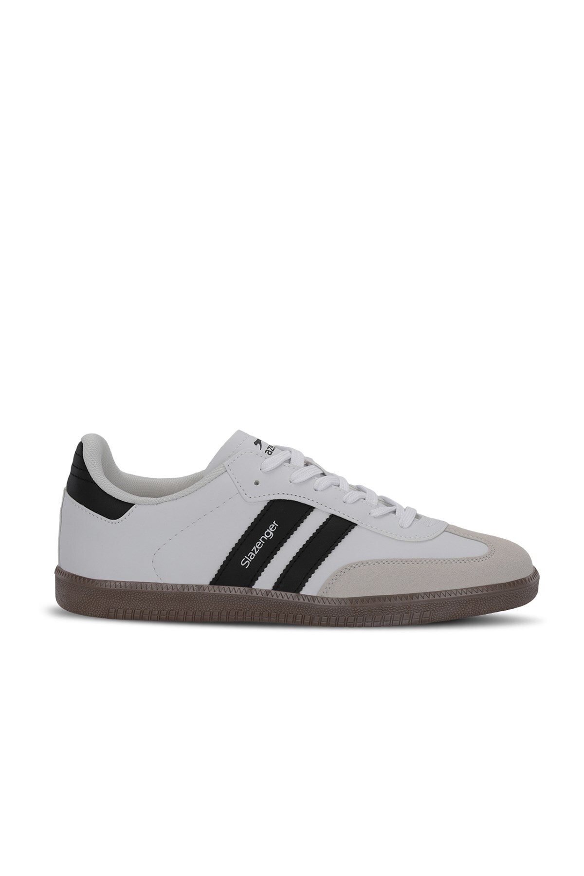 Rahat Bağcıklı Günlük Spor Ayakkabı Beyaz/Siyah Sneaker