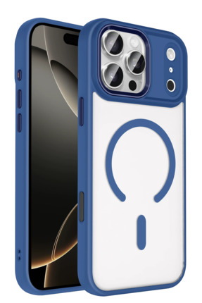 Fuchsia iPhone 17 Pro Max ile Uyumlu Terea Kablosuz Şarj Özellikli Kapak - La...