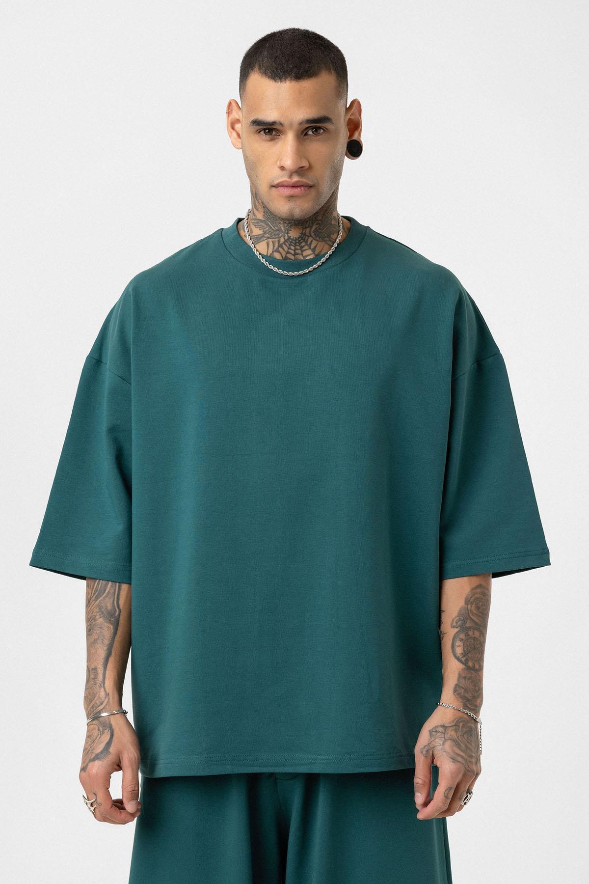 Süper Oversize Takım Petrol — رنگارنگ 40-570 — تصویر 3 از 6