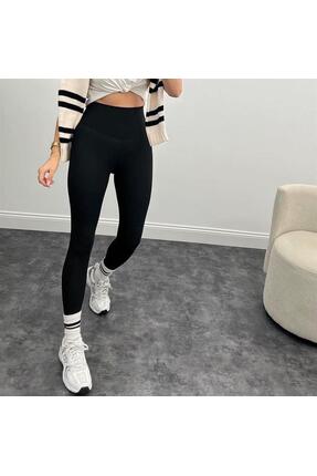 HESTİA Yüksek Bel Siyah Tayt