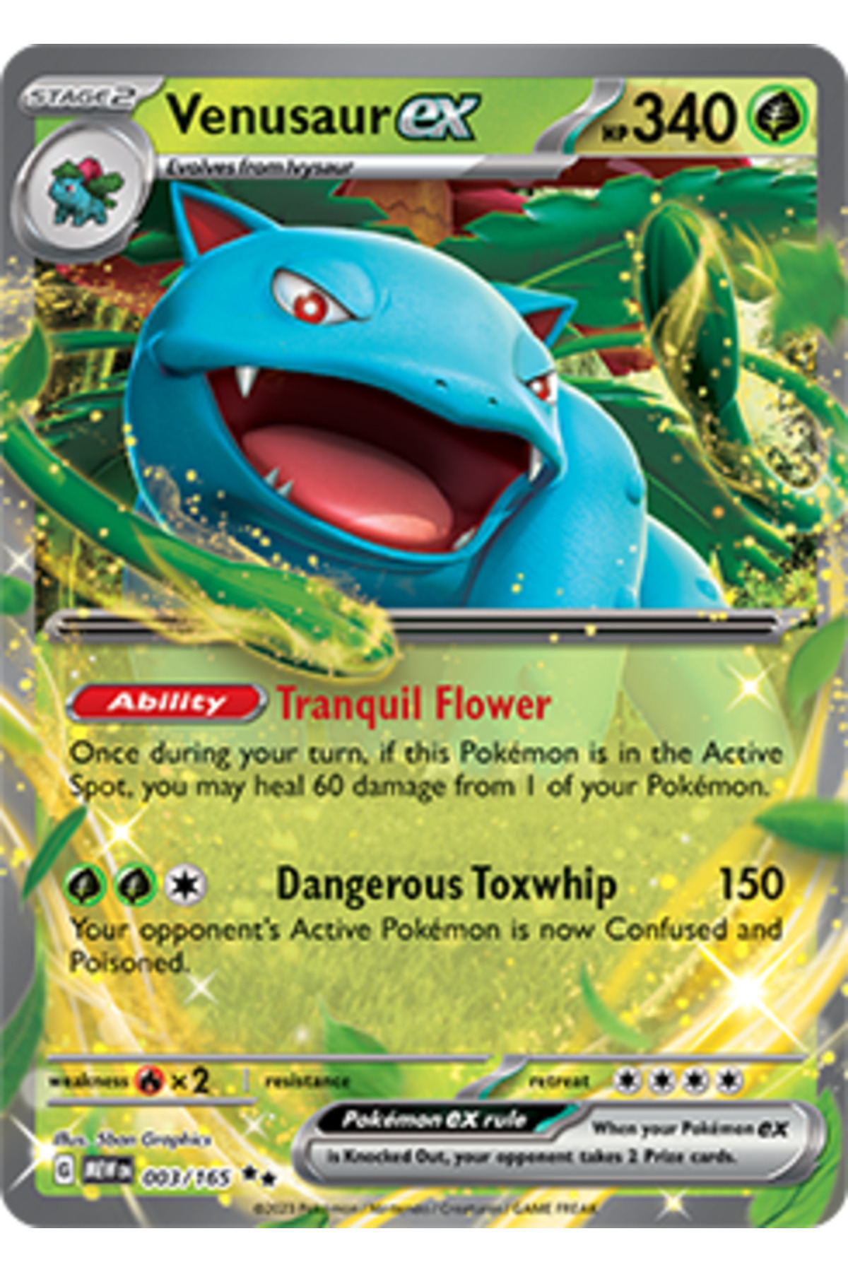 Pokemon TCG Venusaur ex | 151 | Orijinal Kartı - Fiyatı, Yorumları