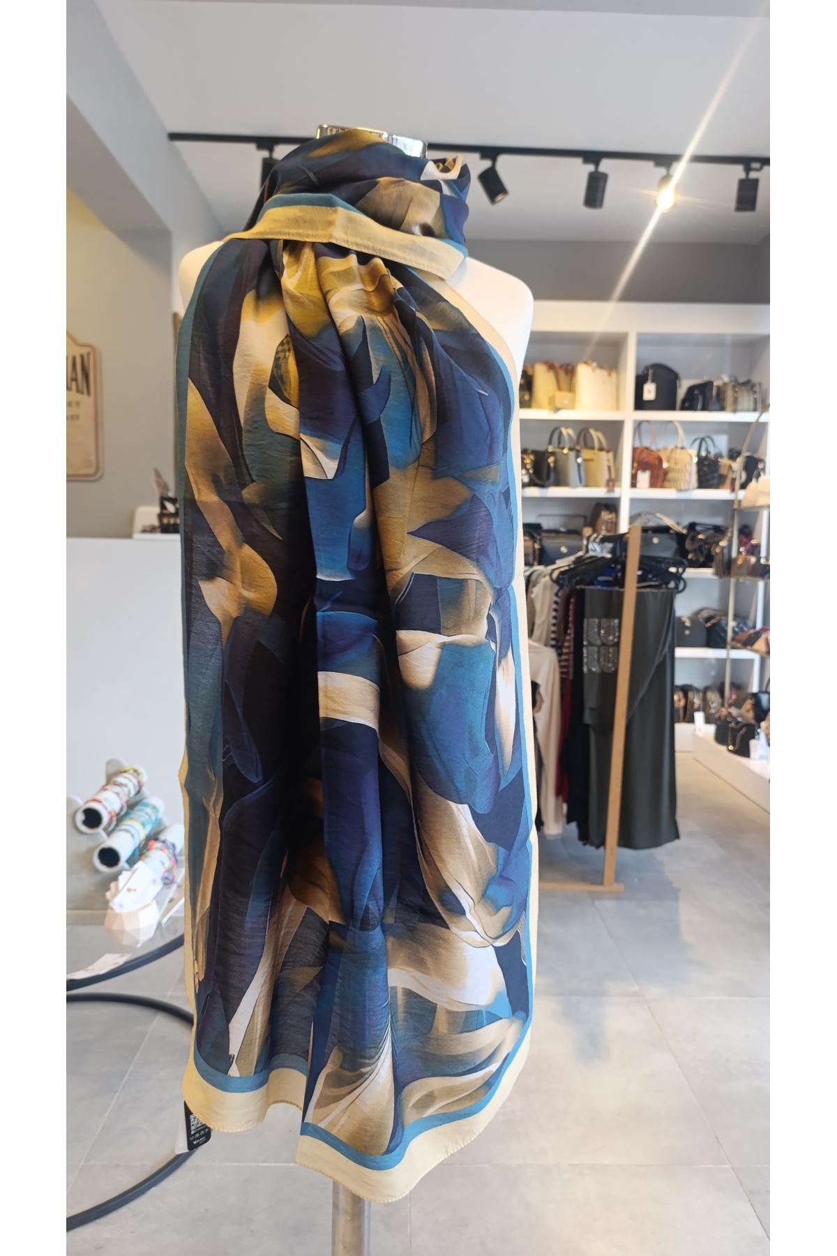 SCARF DİAMOND CARLA PAMUK İPEKSİ ŞAL
