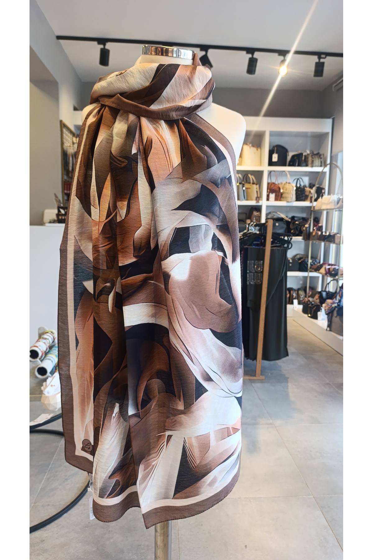 SCARF DİAMOND CARLA PAMUK İPEKSİ ŞAL