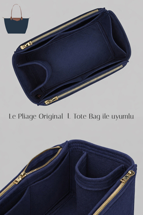 HezeS Le P. L Original Tote Bag Uyumlu Keçe Çanta Organizeri – Şişe Tutuculu ...