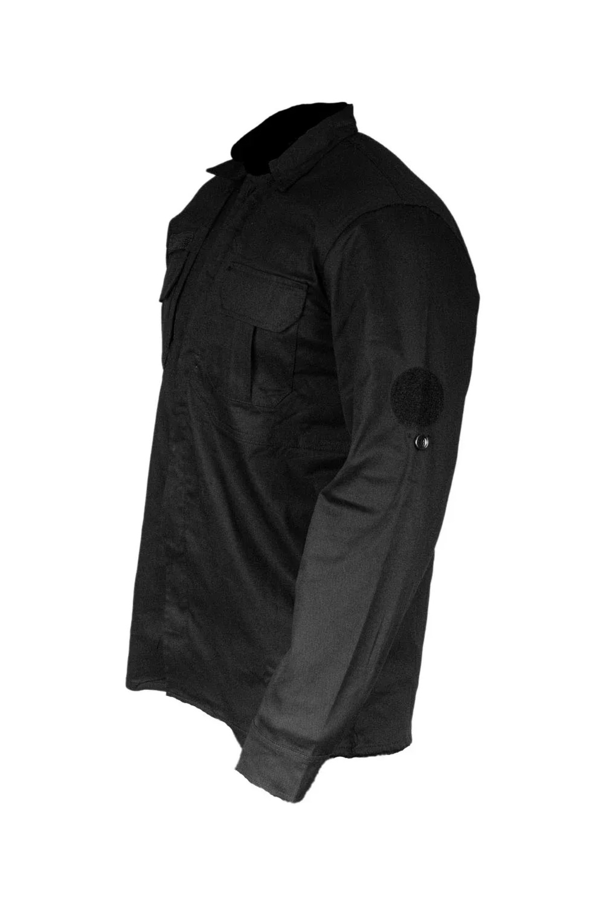 Siyah Outdoor Gabardin Gömlek — مشکی f42pk420 — تصویر 4 از 5