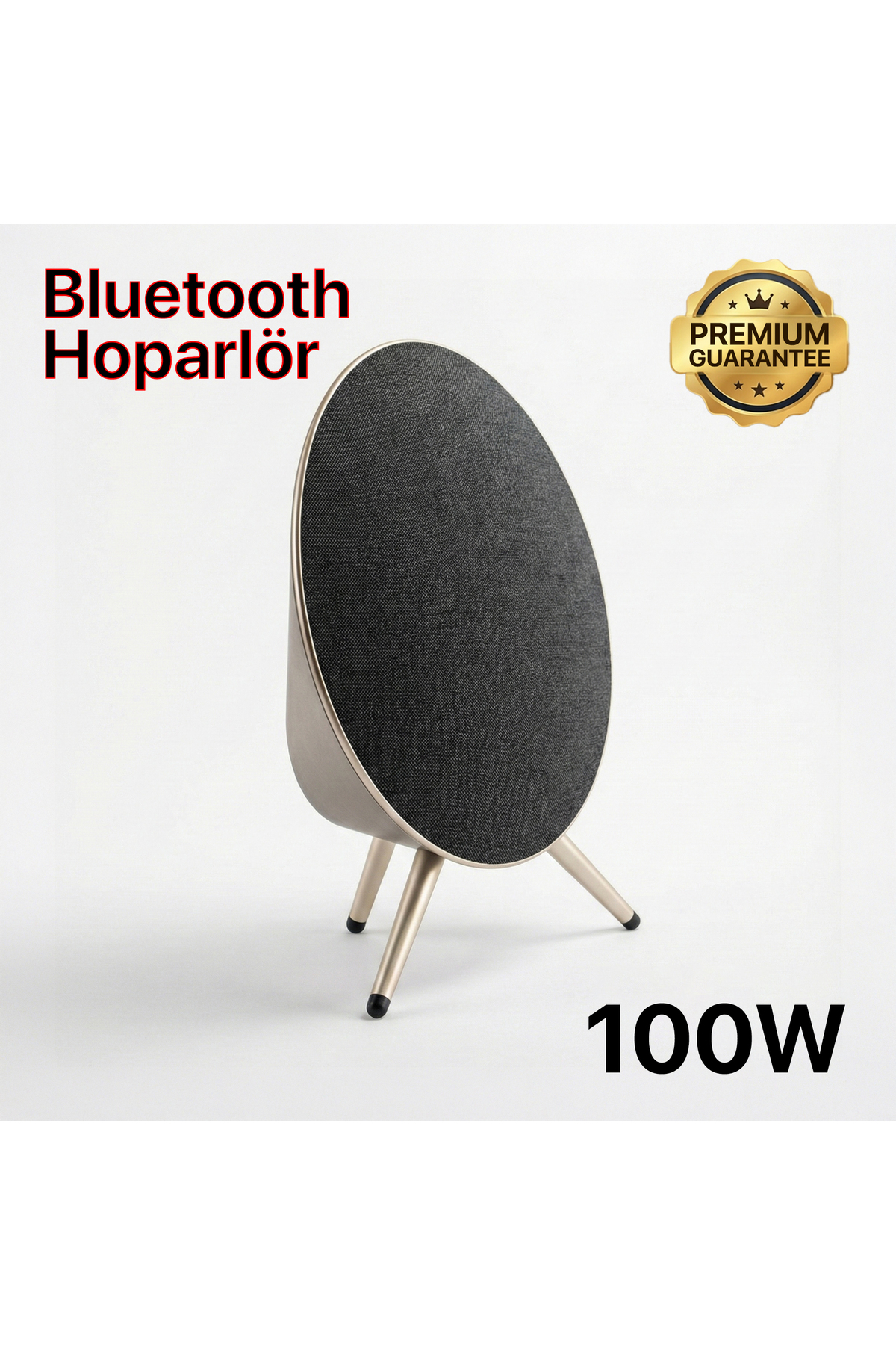 4 Berry Kablosuz Hoparlör RGB 100W Taşınabilir Speaker UF2 - Siyah