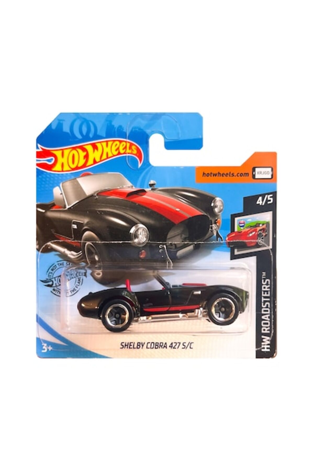 Masinuta metalica Hot Wheels, Shelby Cobra 427 S/C, 1:64, Negru