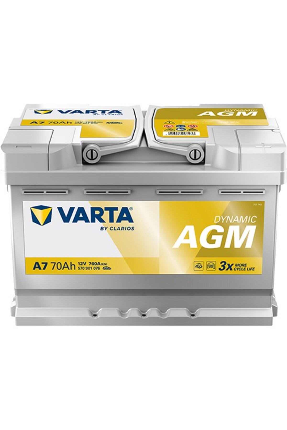 Varta A7 12V 70Ah 760A Dynamıc Start Stop Agm Akü (Üretim Tarihi
