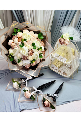 CyzHome 41 Karışık Şakayık İsteme Çiçeği Buketi & Kişiye Özel 100 Adet Isimli...