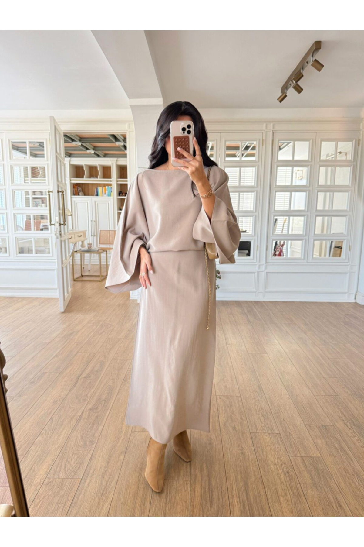 My Blog Sukienka z modalu z półrękawami - 5000