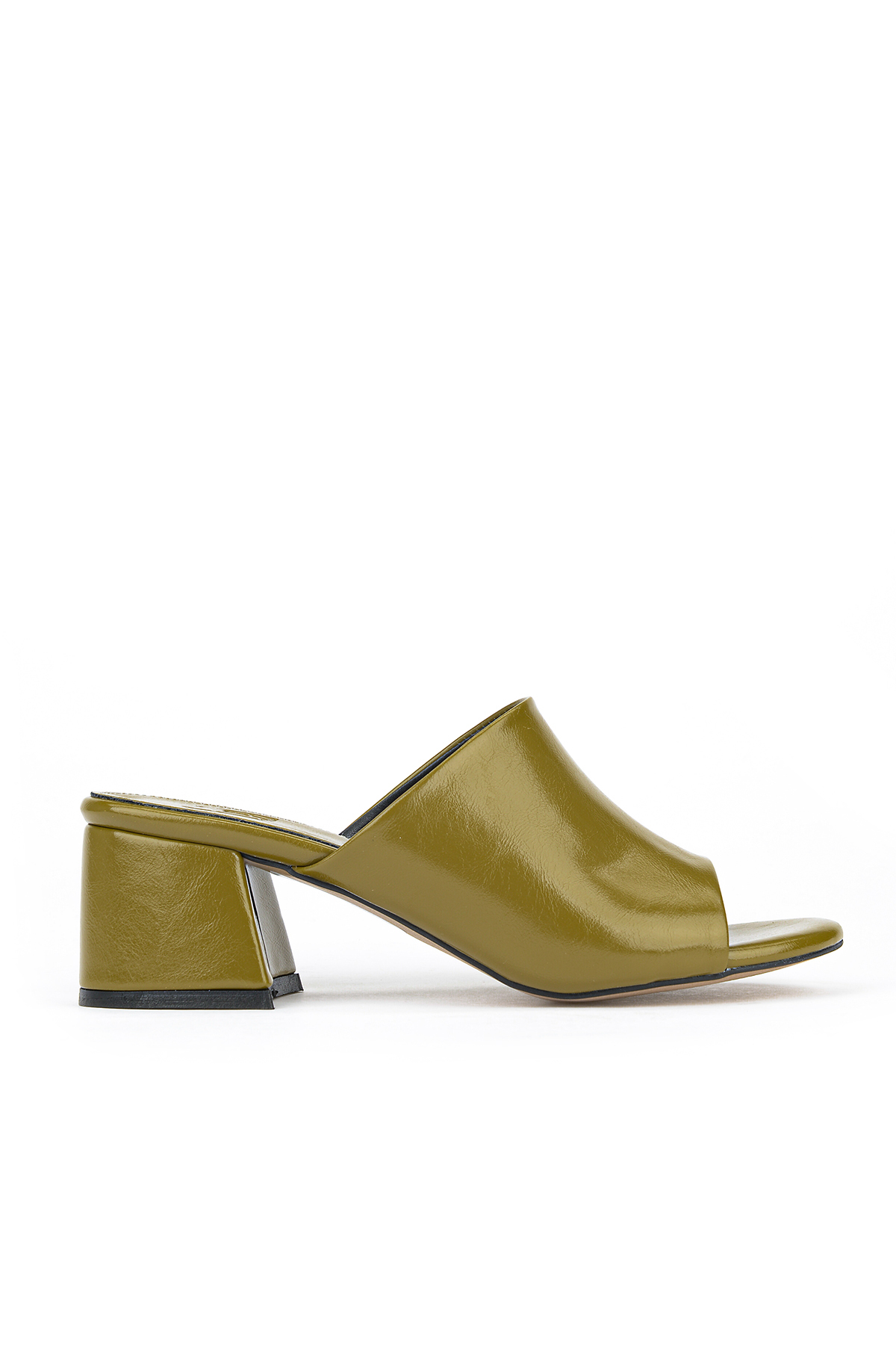 , Women's Heeled Slippers 161996Z304 Green