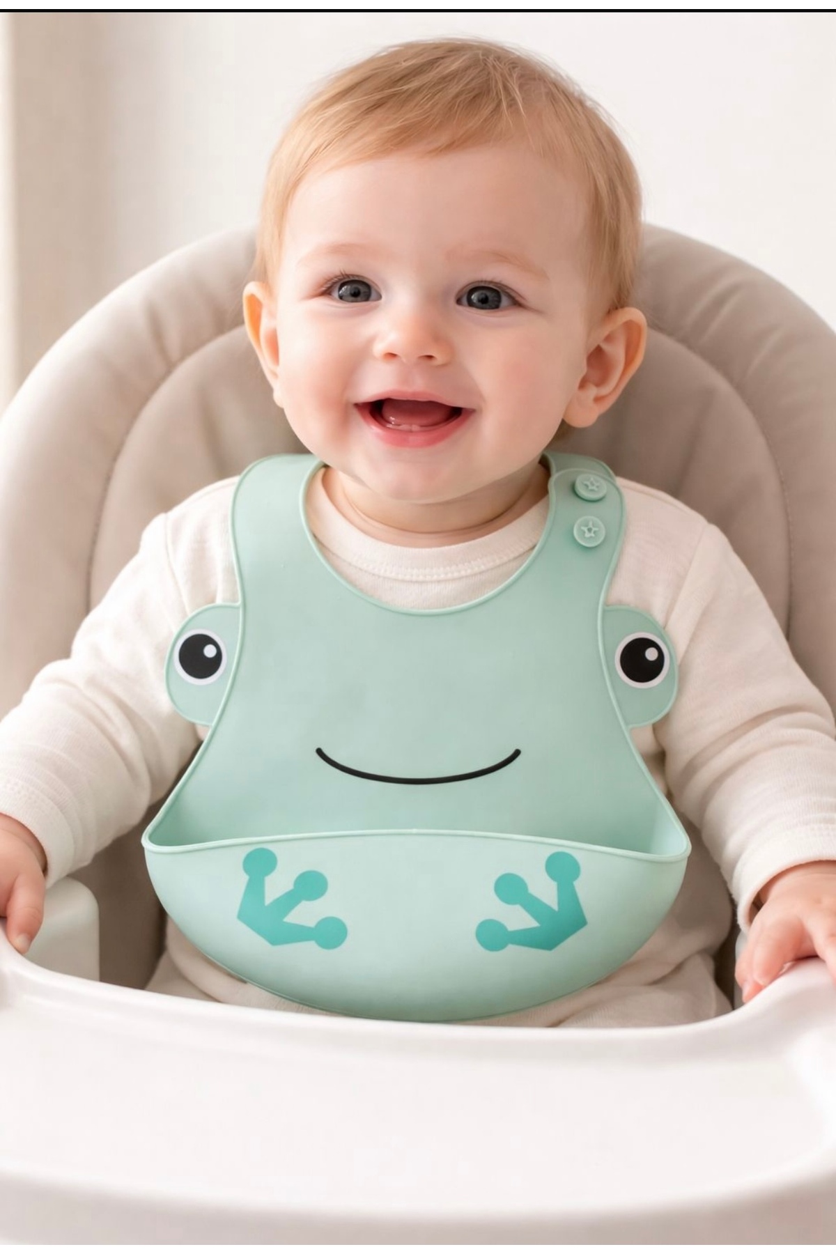 Pembelia Life Silikon Bebek Mama Önlüğü Çocuk Mama Önlük Leke Tutmaz Yıkanabilir fotoğrafı 2 (önizleme)