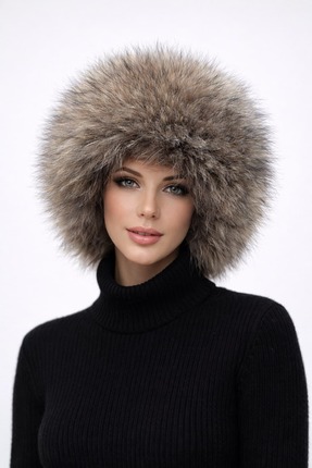 Levin Peak Ashwood Premium Doğal Kürk Kadın Şapka & Kalpak