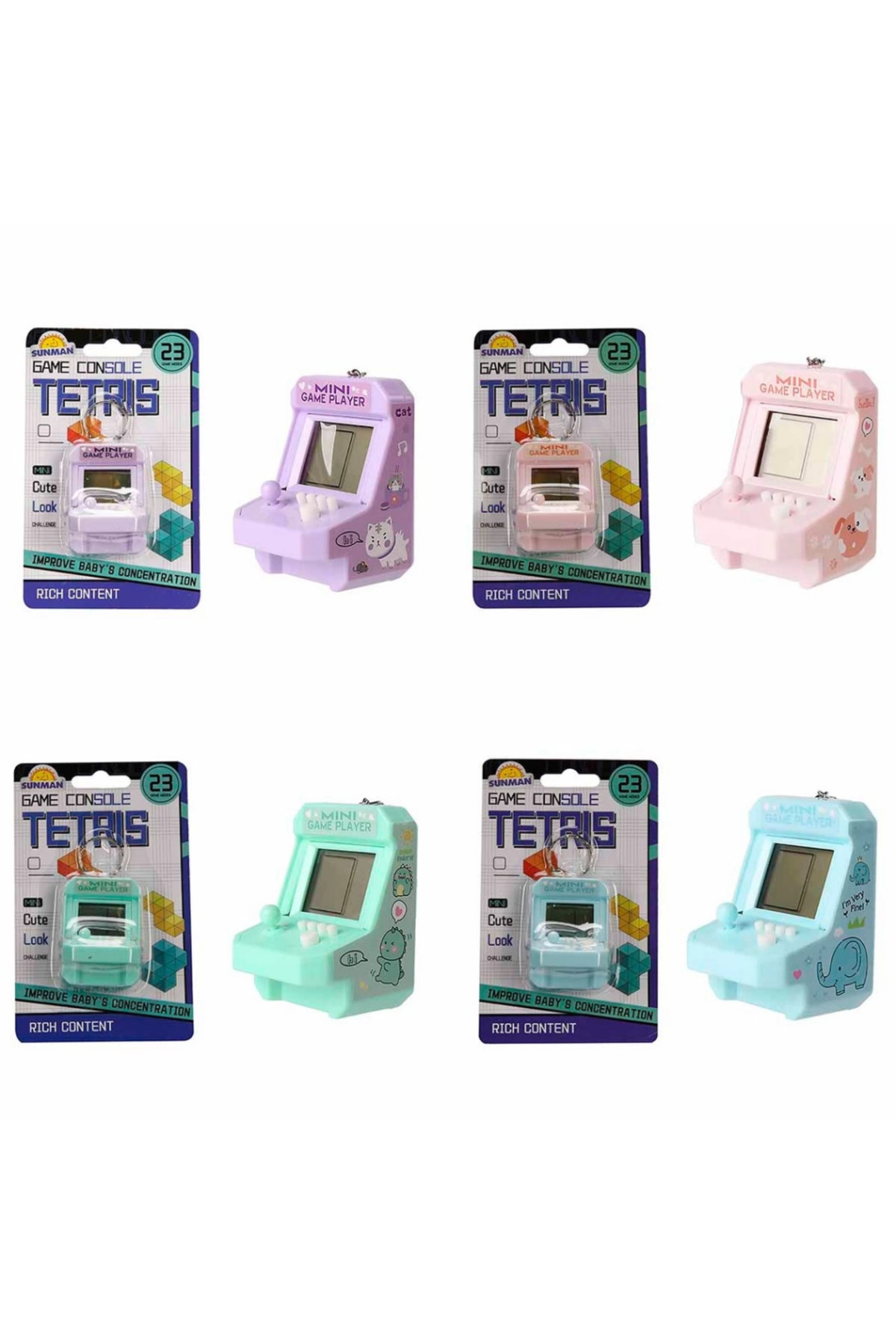 NW NessiWorld NessiWorld Oyun Konsolu 23 Oyun Modlu Tetris Anahtarlık fotoğrafı 3 (önizleme)